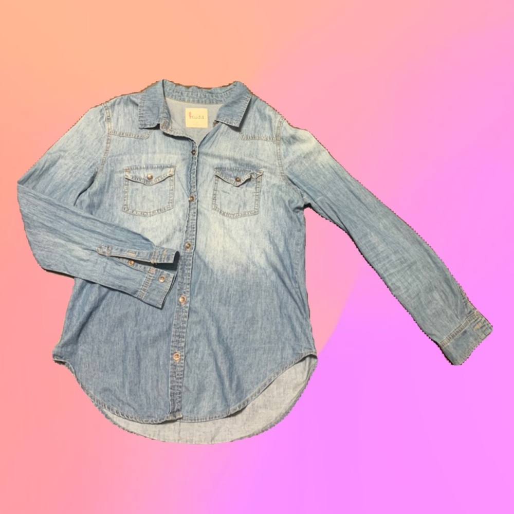 Mudd Blue denim button up